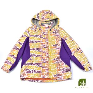 เสื้อสกี SPLUS SPORT สีขาว-เหลือง-ม่วง