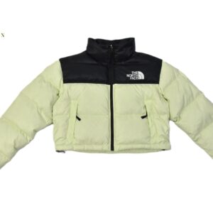 เสื้อกันหนาวทรงครอป THE NORTH FACE สีเขียวมะนาว