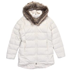 เสื้อกันหนาว THE NORTH FACE สีขาวมีเฟอร์