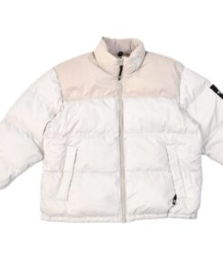 เสื้อกันหนาว THE NORTH FACE สีครีมปักโลโก้