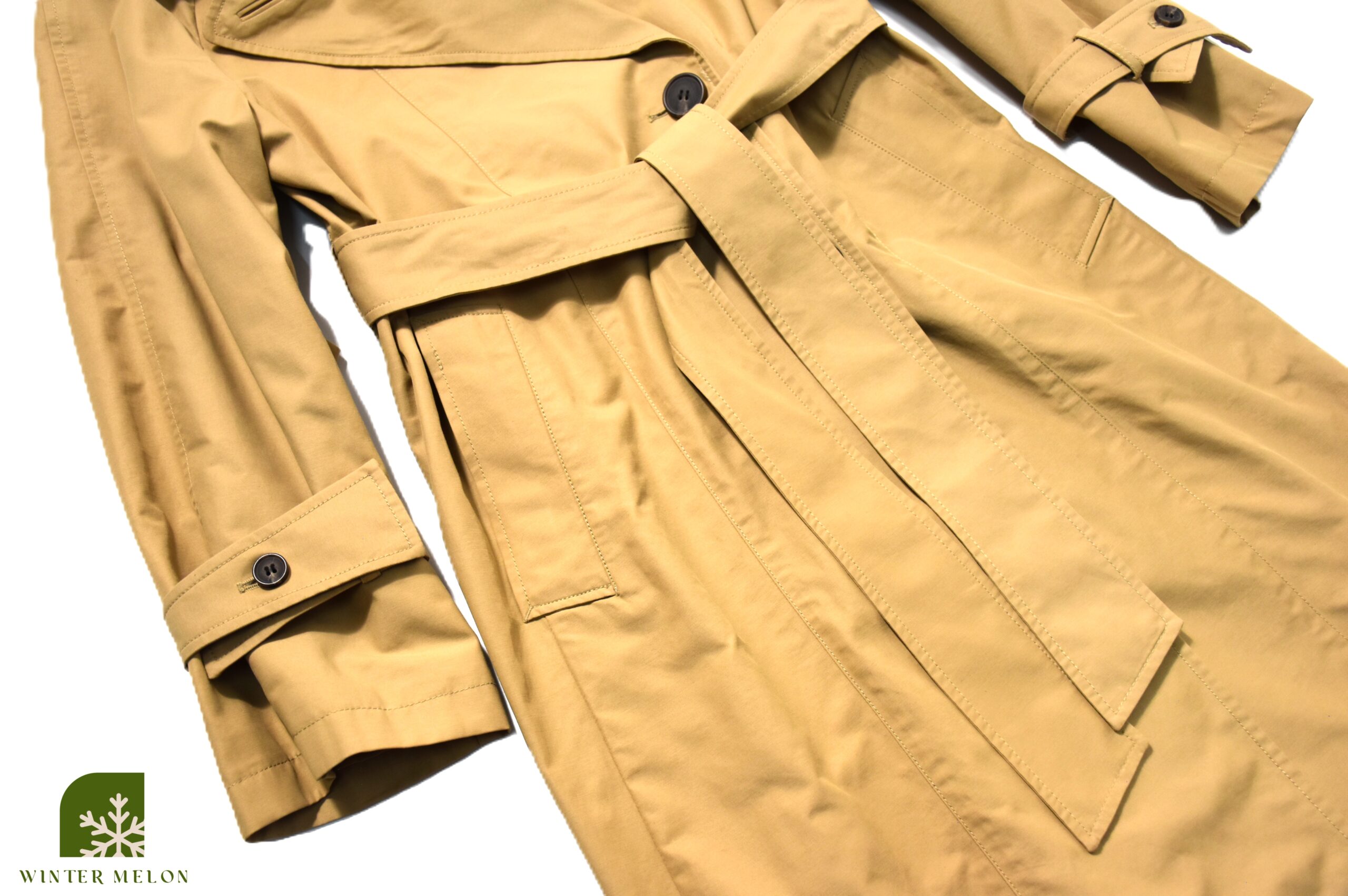 เสื้อเทรนซ์ AK. ANNEKLEIN สีน้ำตาลครีม - Image 3