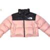เสื้อกันหนาวทรงครอปTHE NORTH FACE สีดำ-ชมพู